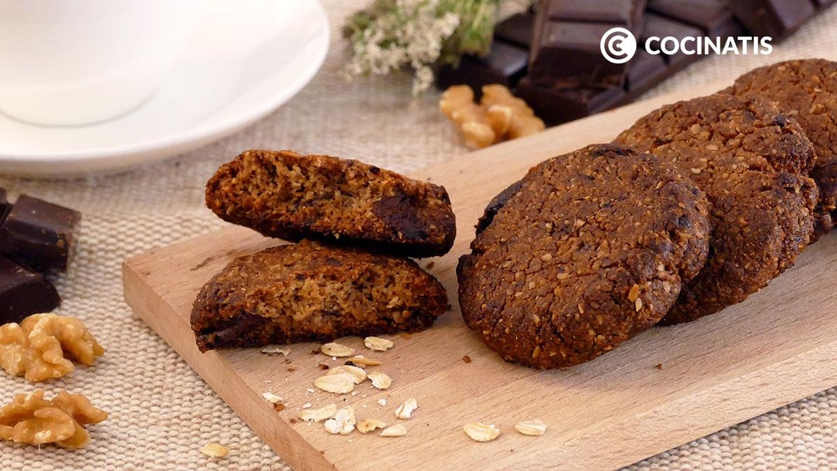 Galletas de avena y nueces (sin gluten)