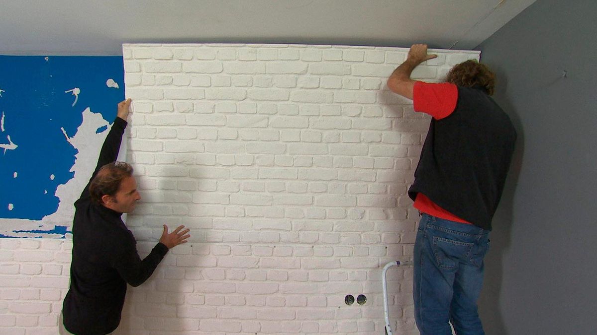 Cubrir pared con piedra artificial decorativa paso 7