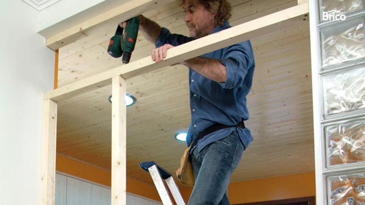 Tabique de madera paso 10