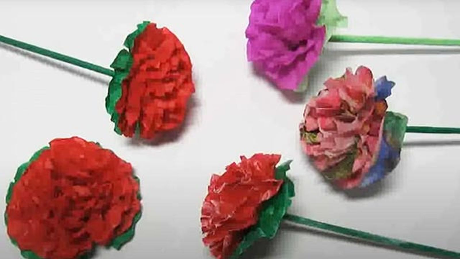 ramo flores papel p6 ramo flores papel p6