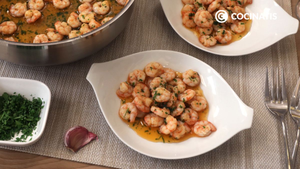 Receta de gambas al pil pil  paso 5