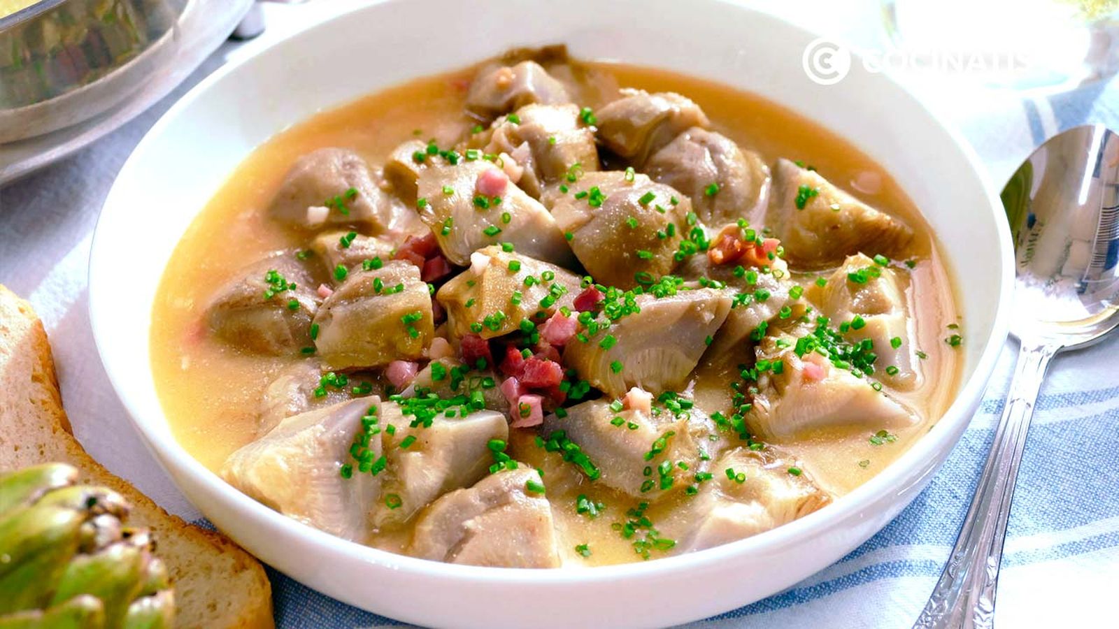 Alcachofas con jamón Alcachofas con jamón