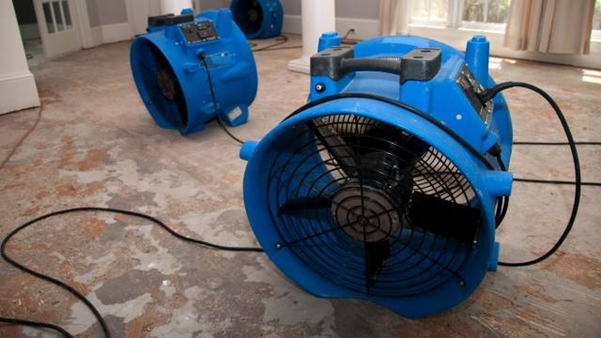 Ventiladores para secar suelos y paredes