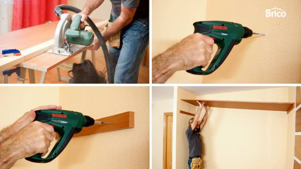 Colocar baldas en el armario