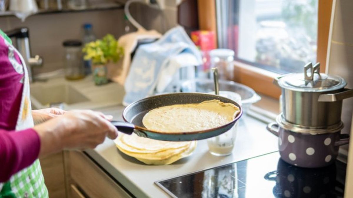 crepes de avena cocinado