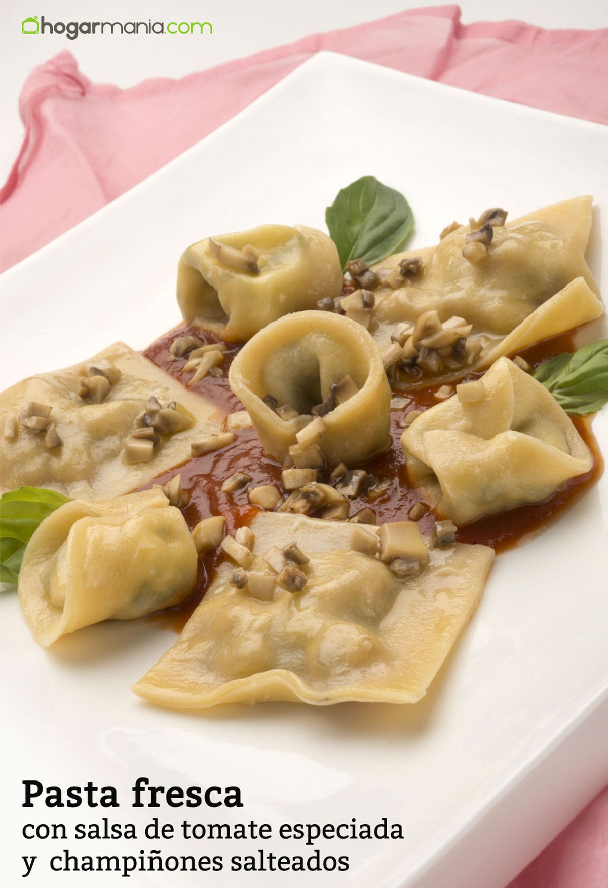 HCTU0347 1 Pasta fresca champinones salteados salsa tomate especiada vertical xl