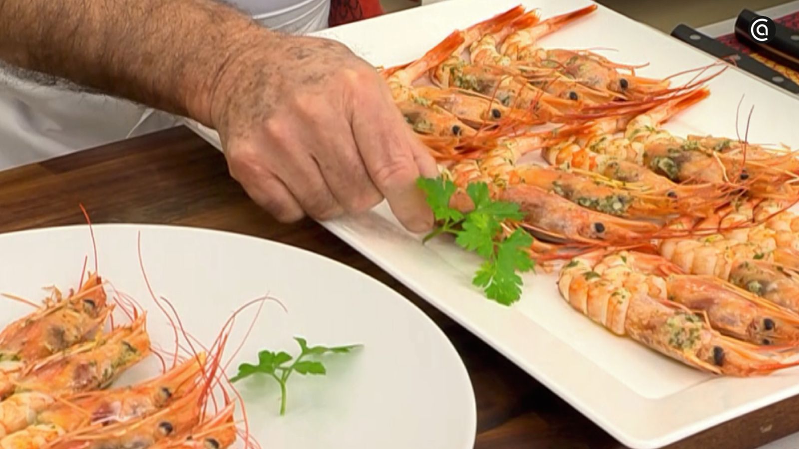 La diferencia entre un gambón cualquiera y uno de restaurante está en su presentación