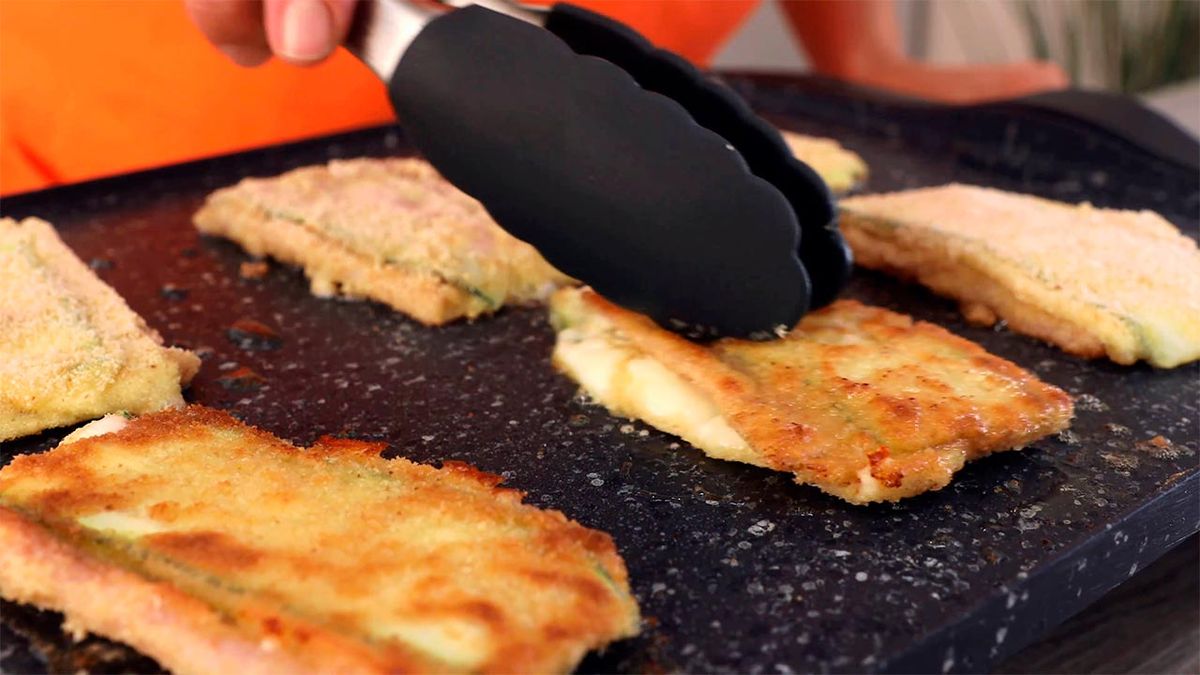 Receta de San Jacobos de calabacín   paso 5