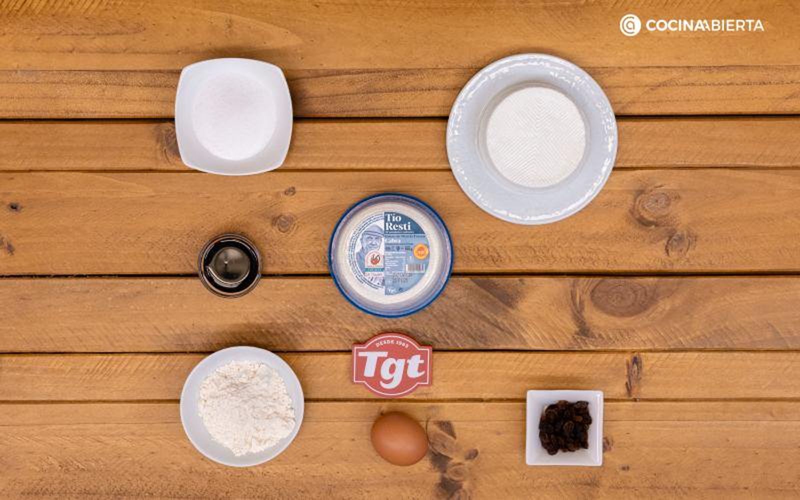 Tortitas de queso fresco - ingredientes