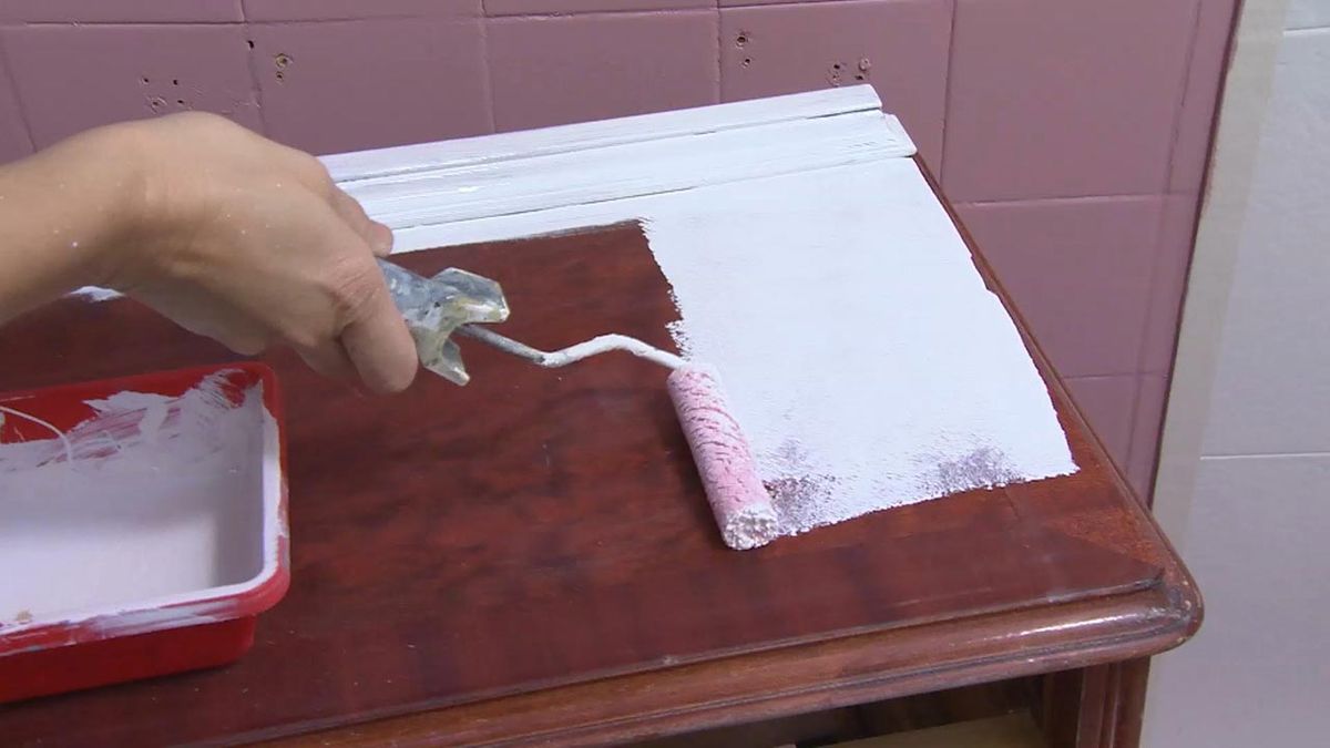 cuarto bano vintage rosa dorado paso 7