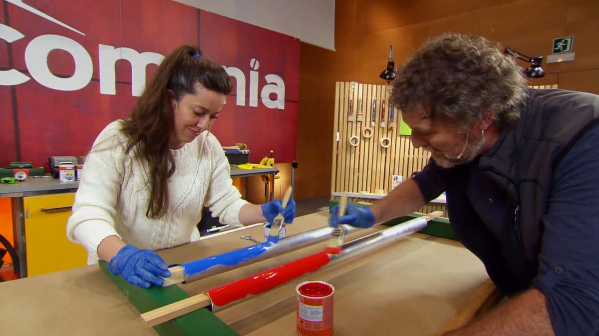 Construir un xilófono de exterior paso 3