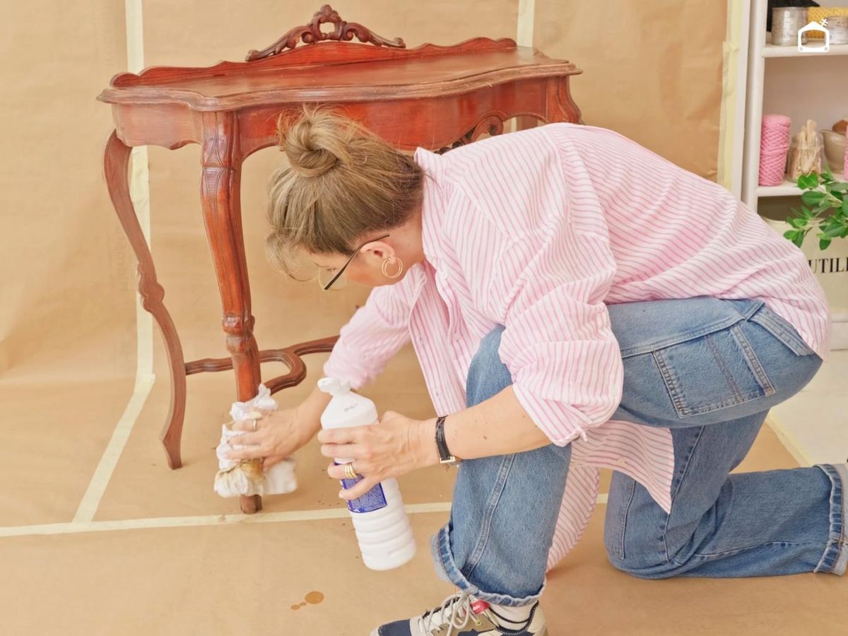 Pintar un mueble con pistola, paso 2.