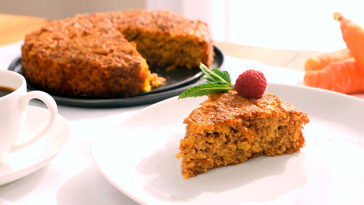 Bizcocho integral de zanahoria con edulcorante