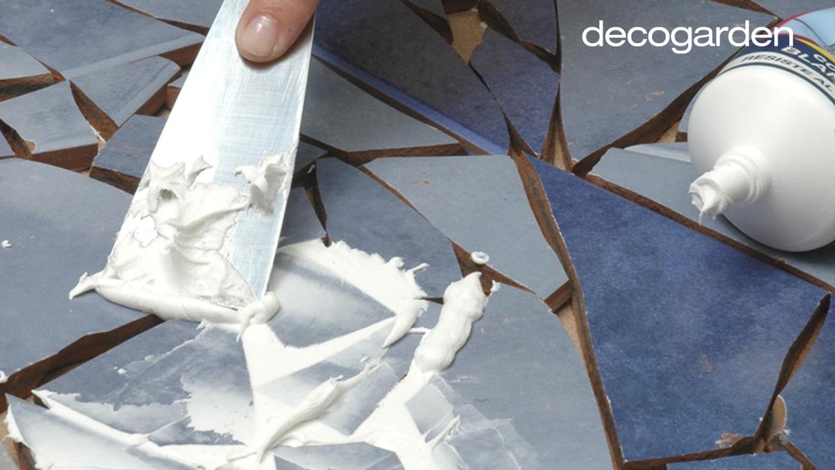 Cómo hacer un mosaico de azulejos paso 4