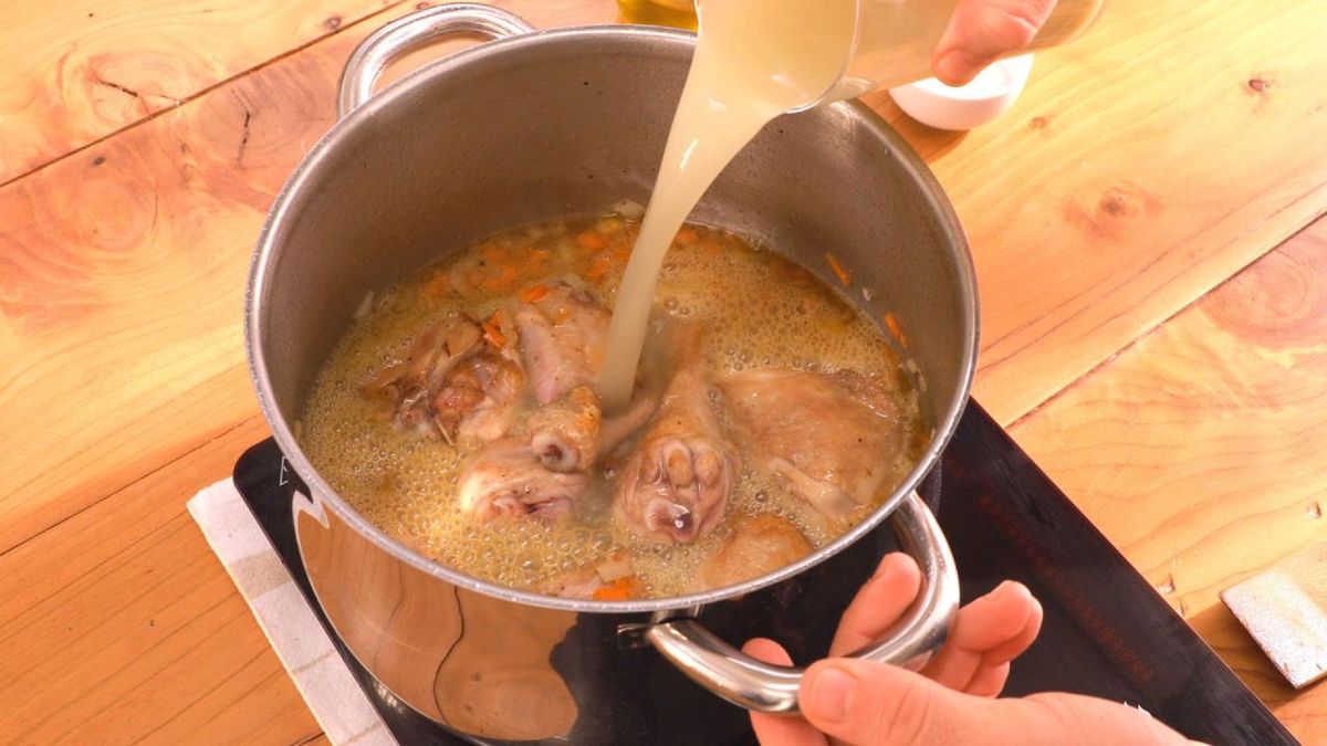 Pollo a la cerveza paso 4