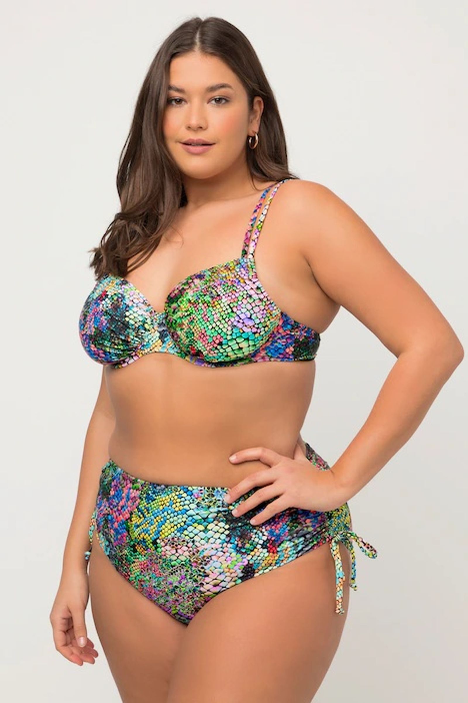 Bikini estampado piel de serpiente de Ulla Popken Bikini estampado piel de serpiente de Ulla Popken