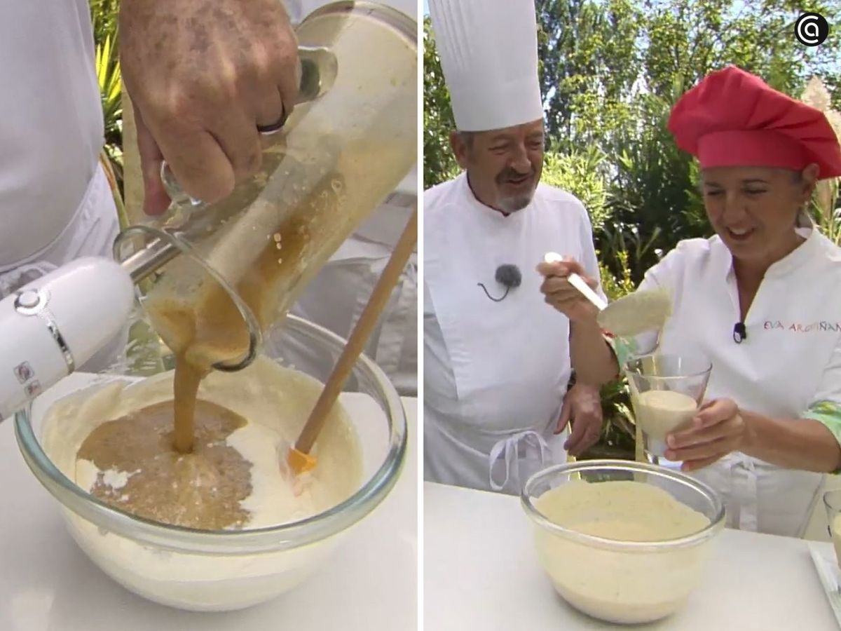 Mezcla los higos triturados, rellena las copas y congela
