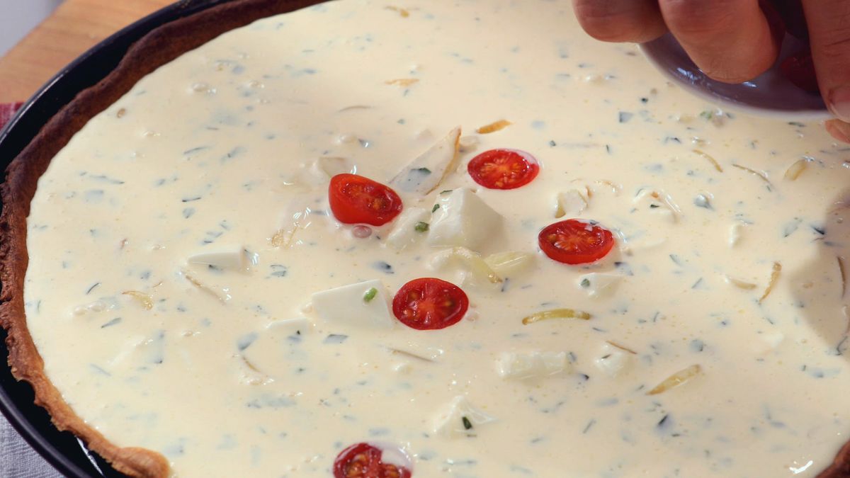Quiche de queso y cebolla   Paso 5