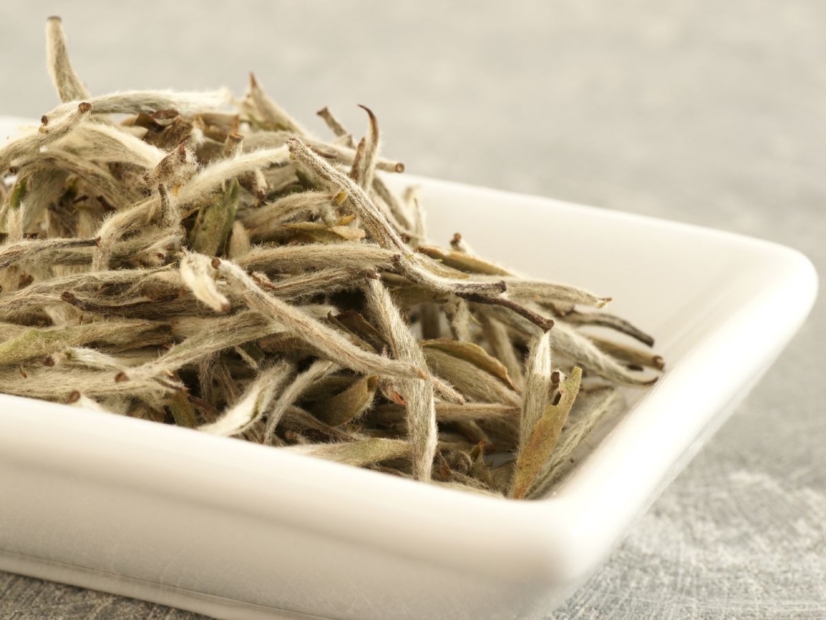 El té blanco, con sus brotes tiernos cubiertos de pelusa plateada, es símbolo de pureza y sofisticación.