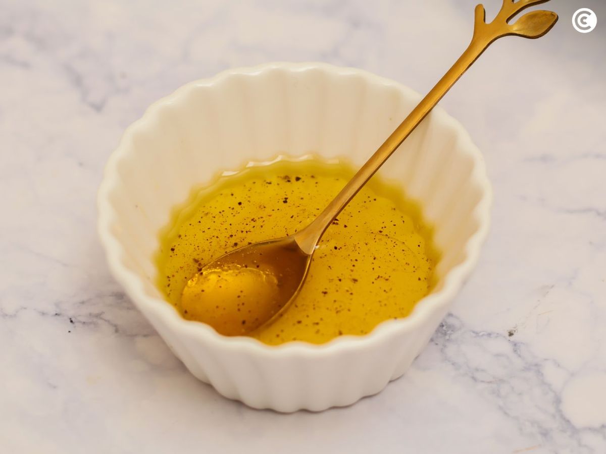 Vinagreta para la ensalada de mango y aguacate