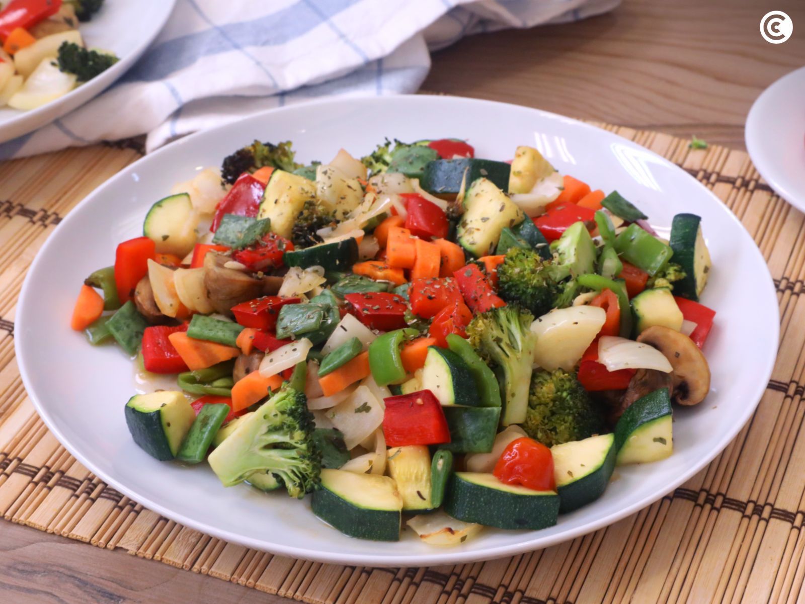 Verduras en freidora de aire