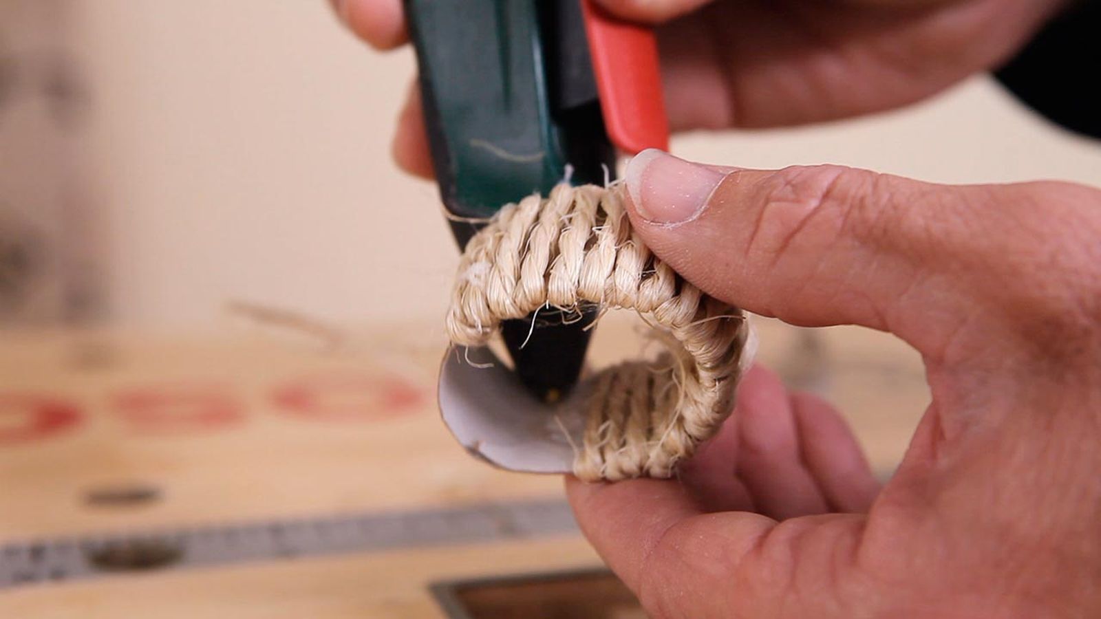 Hacer servilleteros de cuerda paso 6 Hacer servilleteros de cuerda paso 6