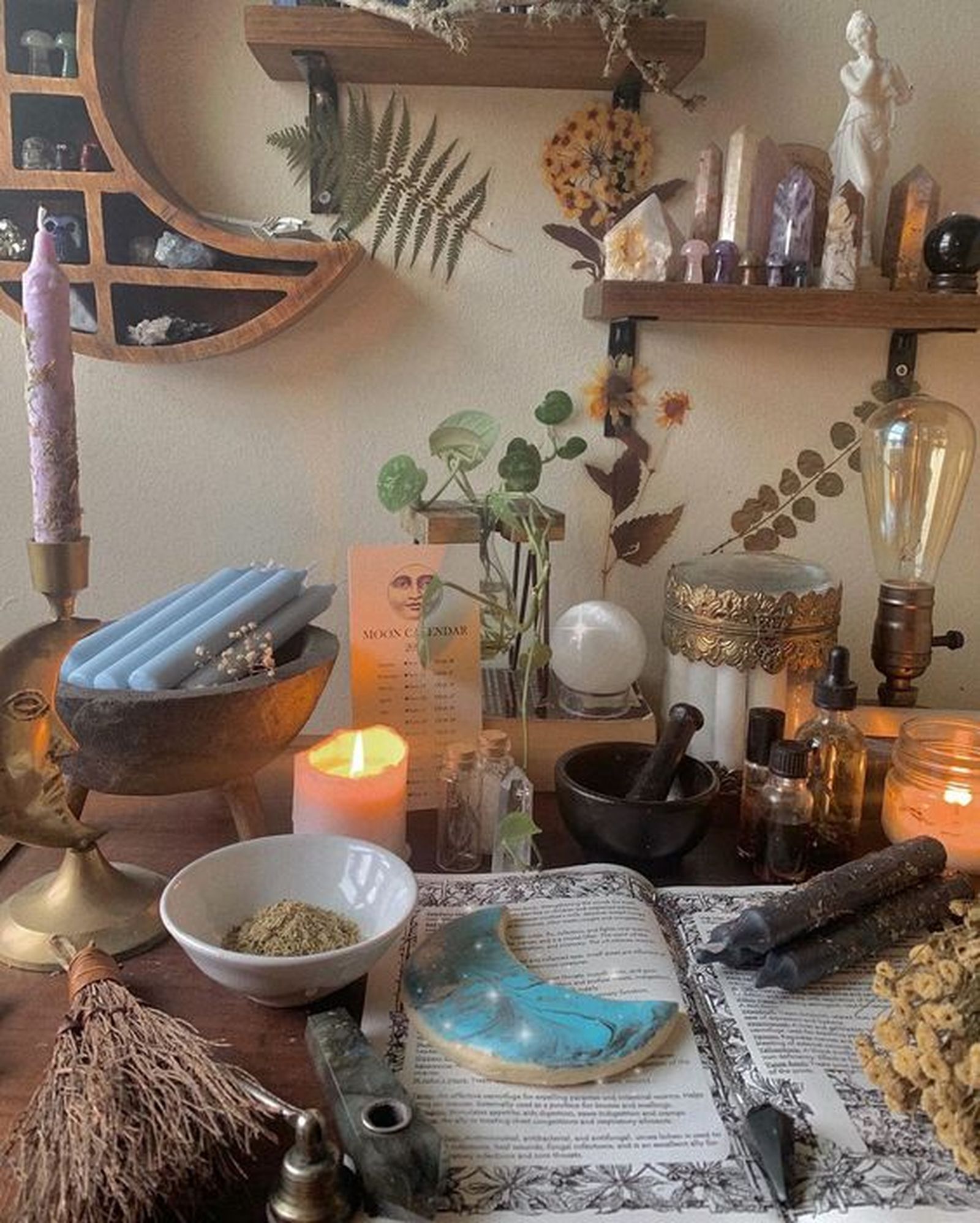 altar pagano velas