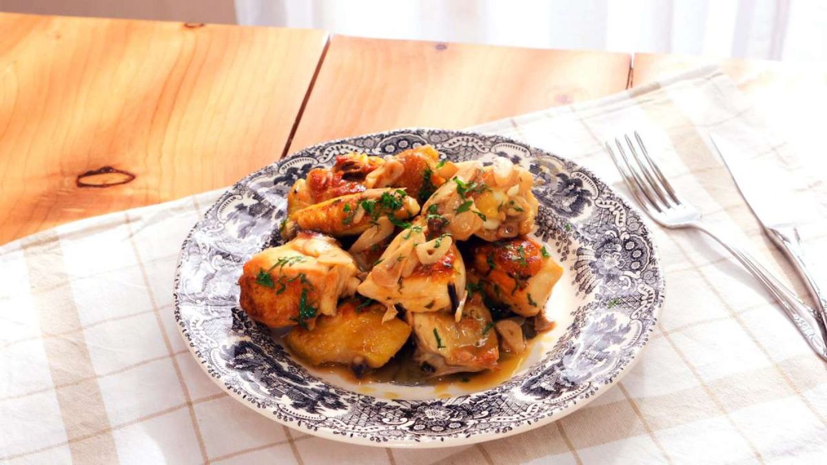 Pollo al ajillo   Paso 7