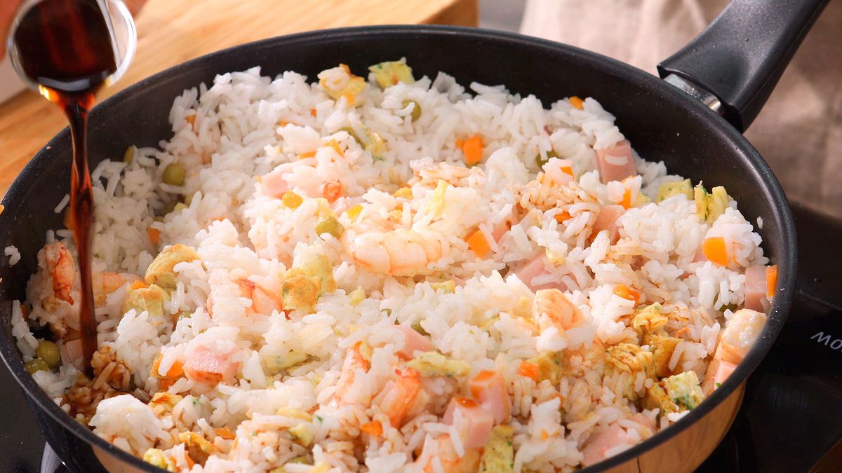 Arroz tres delicias   Paso 5