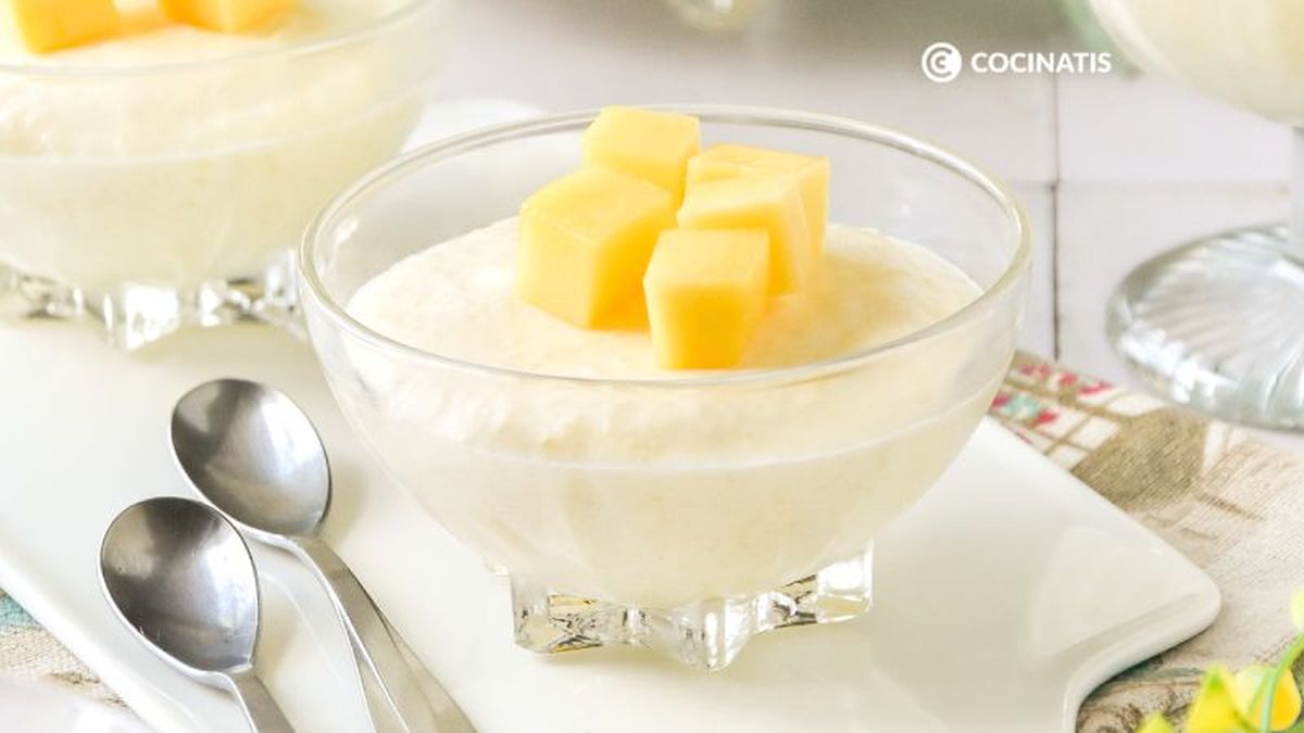 Mousse de mango en vasitos