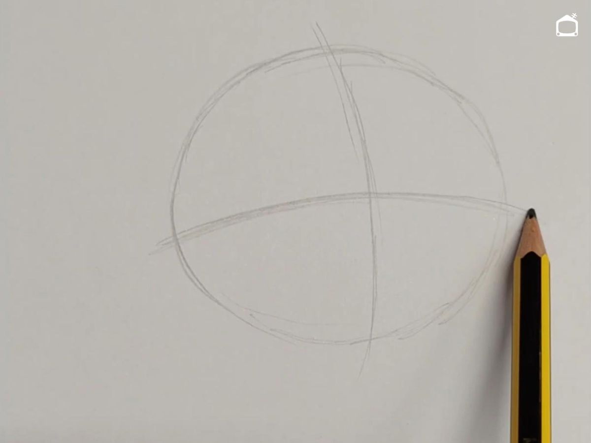 Cómo dibujar a Stitch, paso uno.