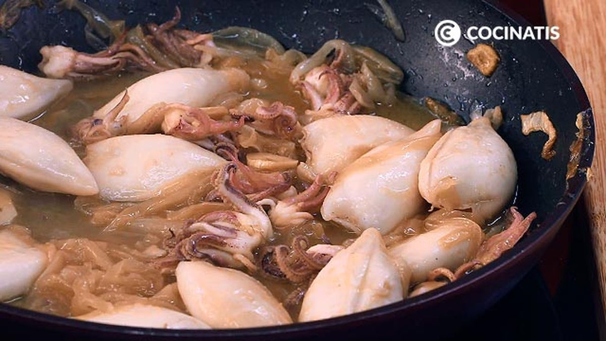Receta de chipirones encebollados  paso 5