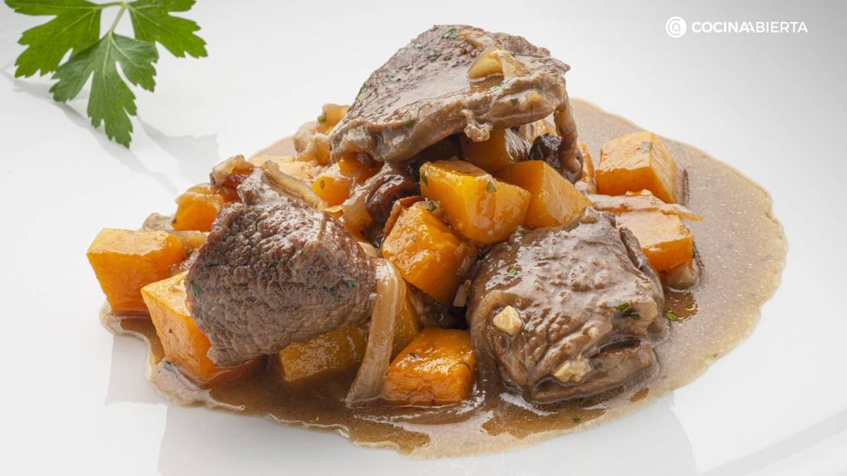 Guiso de ternera con calabaza 