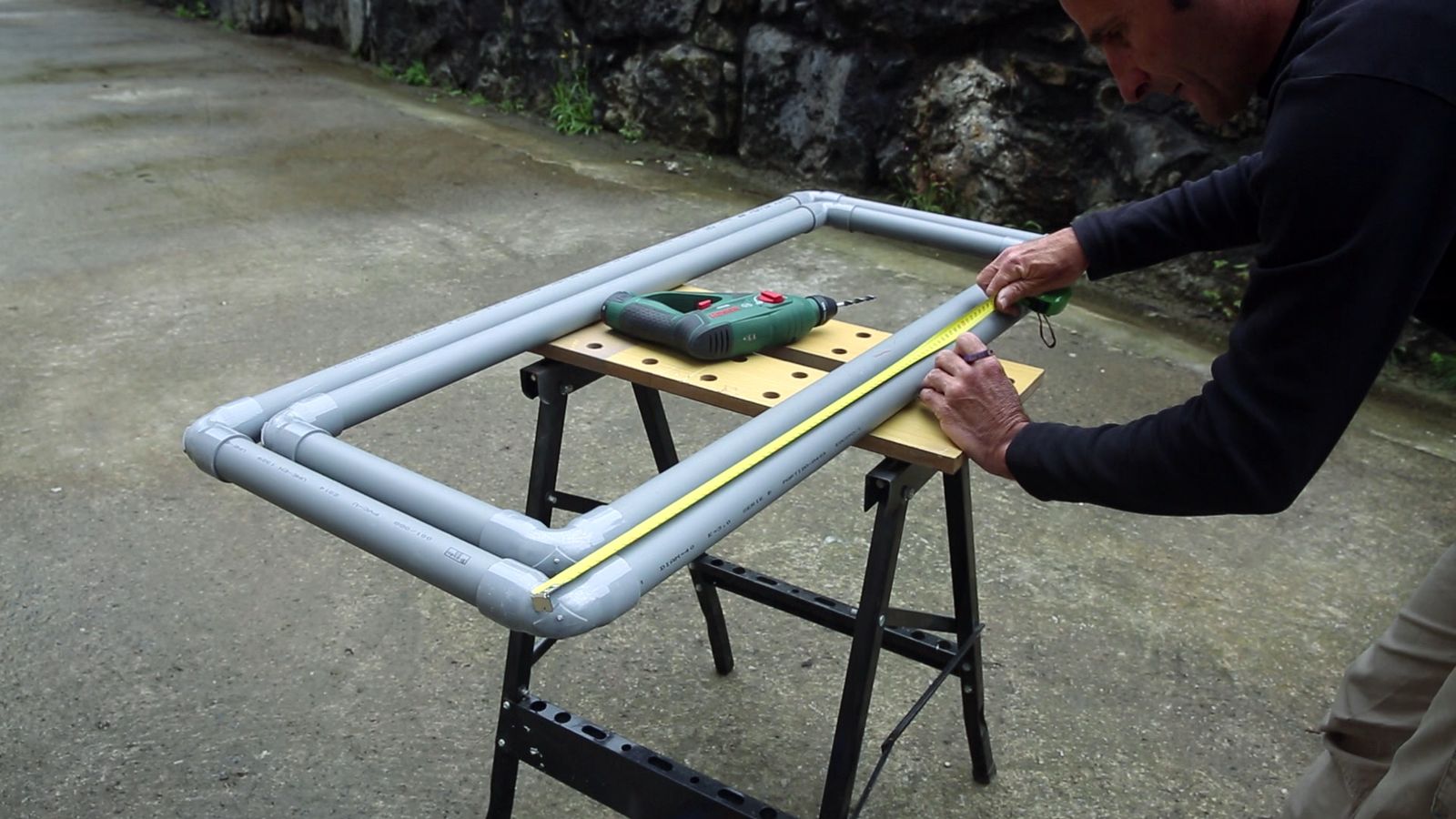 Caballete de PVC paso 4 Caballete de PVC paso 4