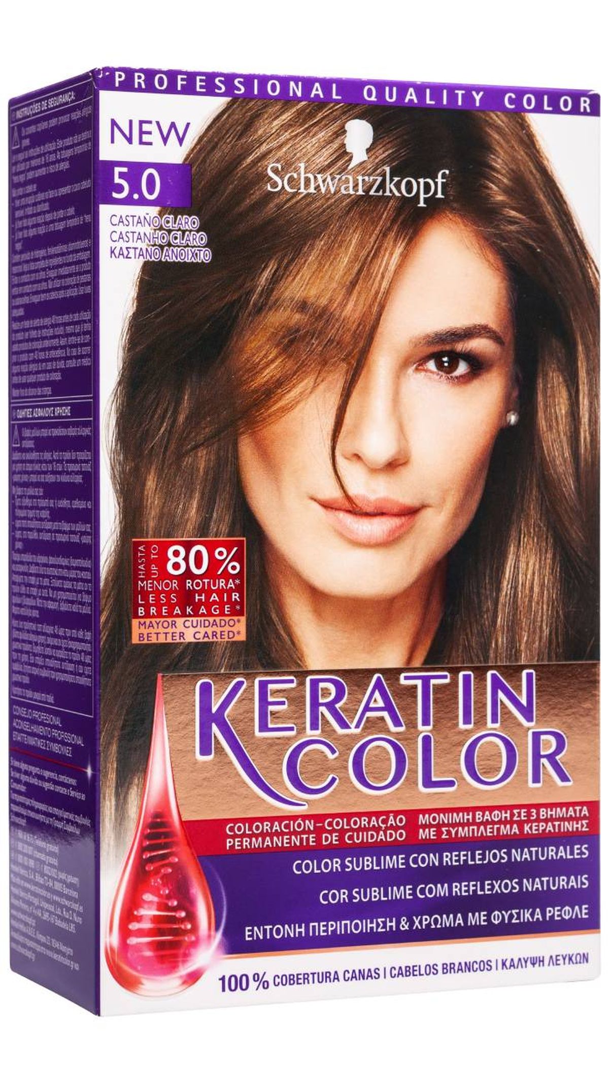 tinte pelo schwarzkopf keratin color