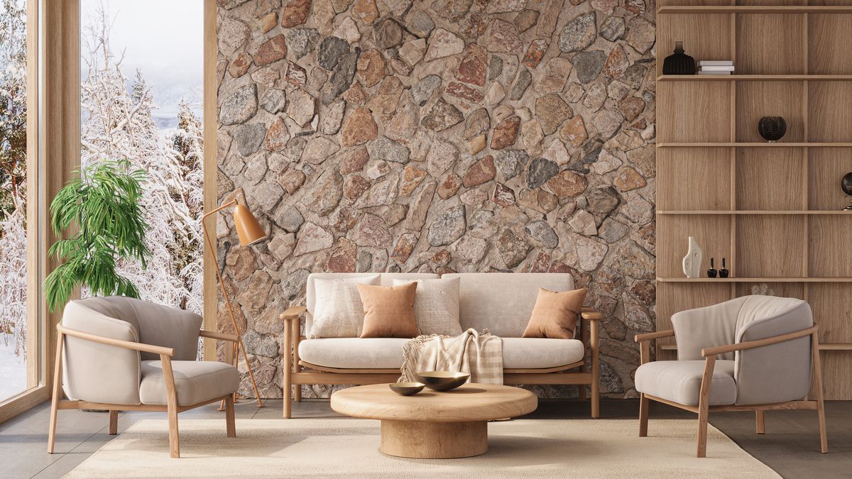 Los materiales naturales abundan en la decoración biofílica