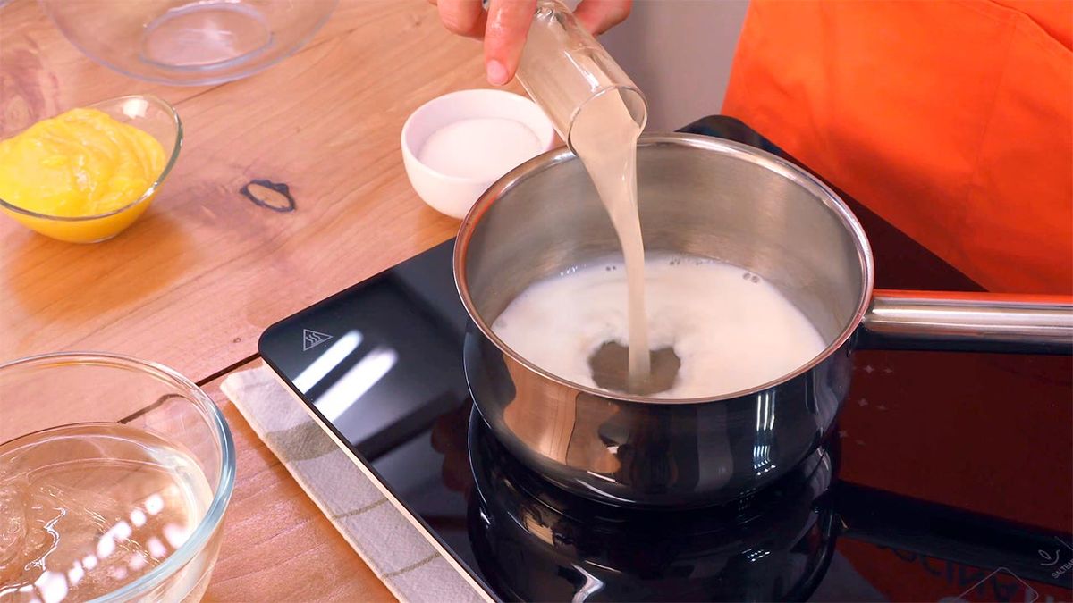 Receta de cheesecake de mango   paso 3