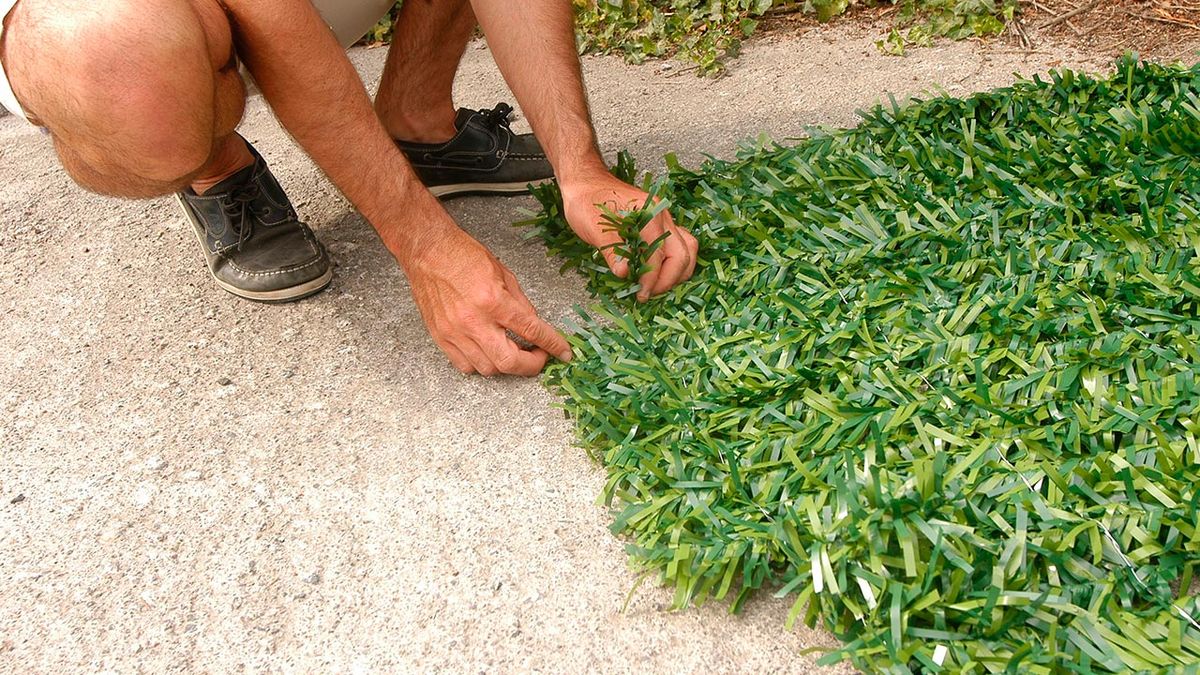 Colocar seto artificial decorativo paso 4