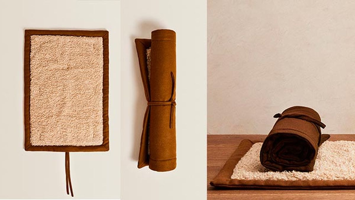 manta lana enrollable zara