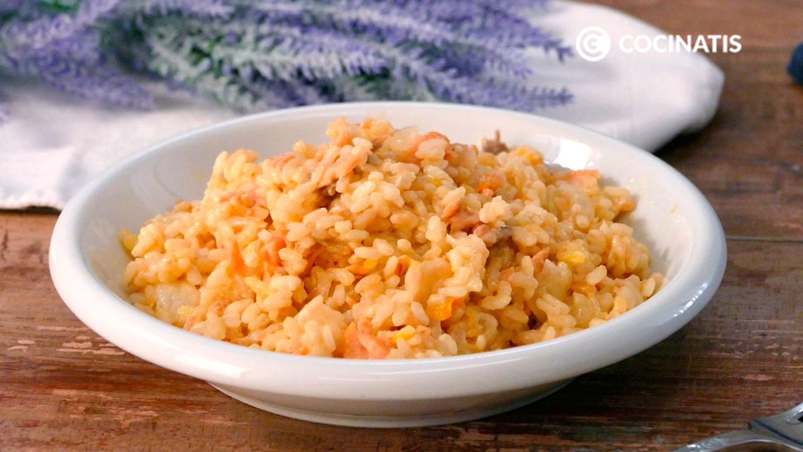 Receta de arroz con salmón