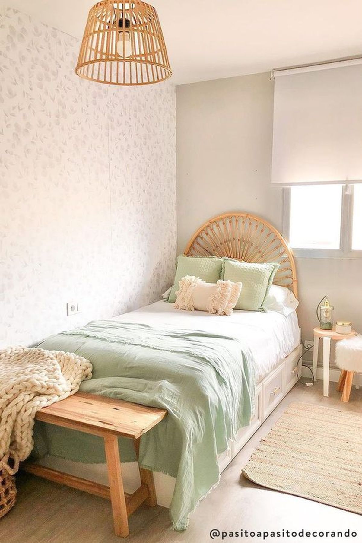 dormitorio juvenil verde menta