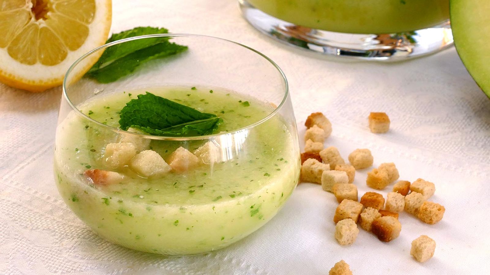 Receta de gazpacho de melón Receta de gazpacho de melón