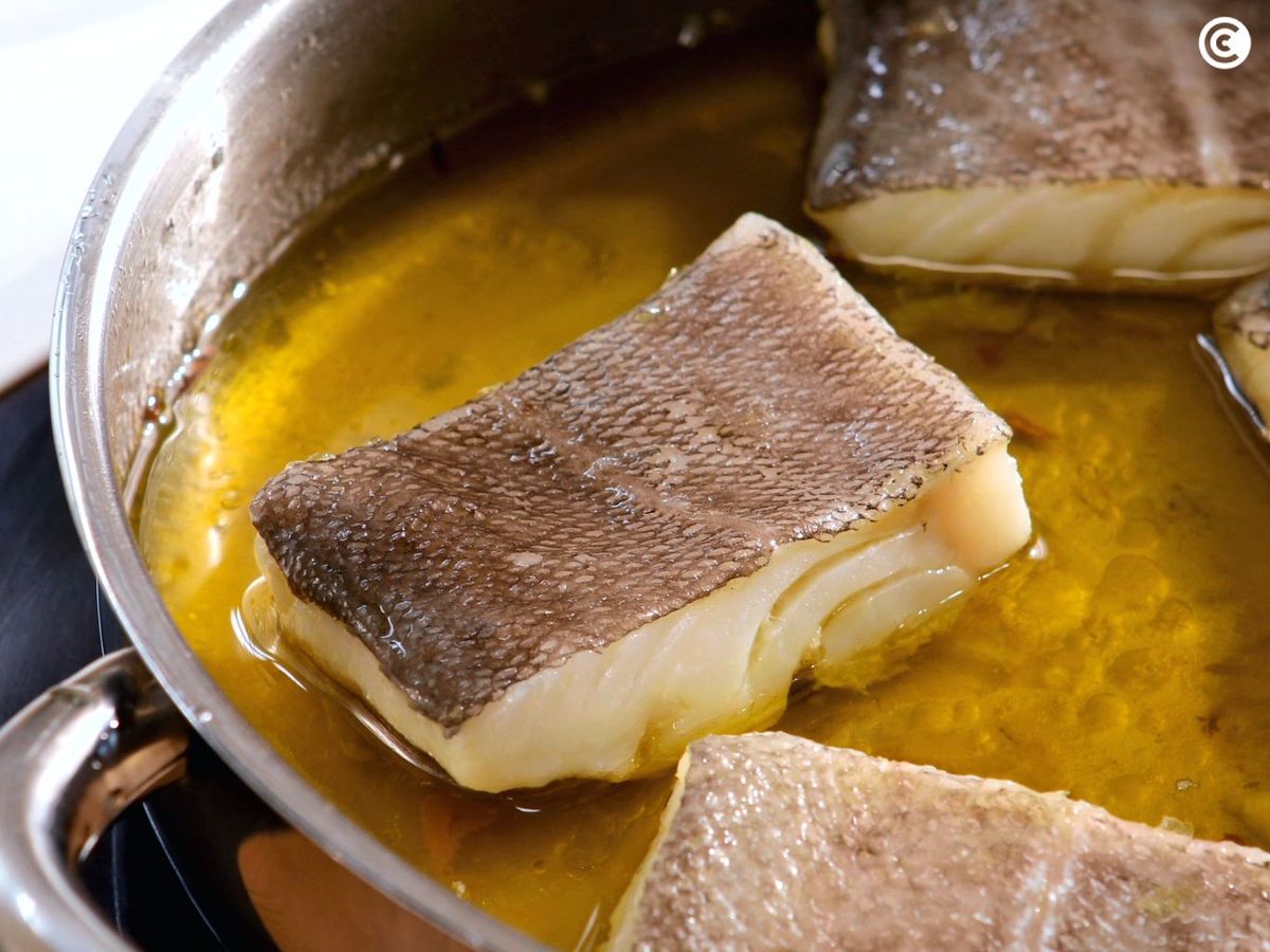 Bacalao en aceite para hacer al pil pil