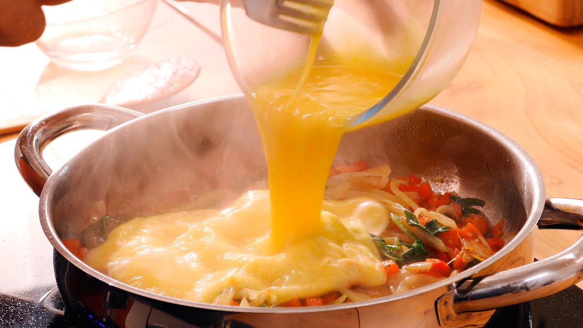 Frittata de verduras y queso de cabra   Paso 4