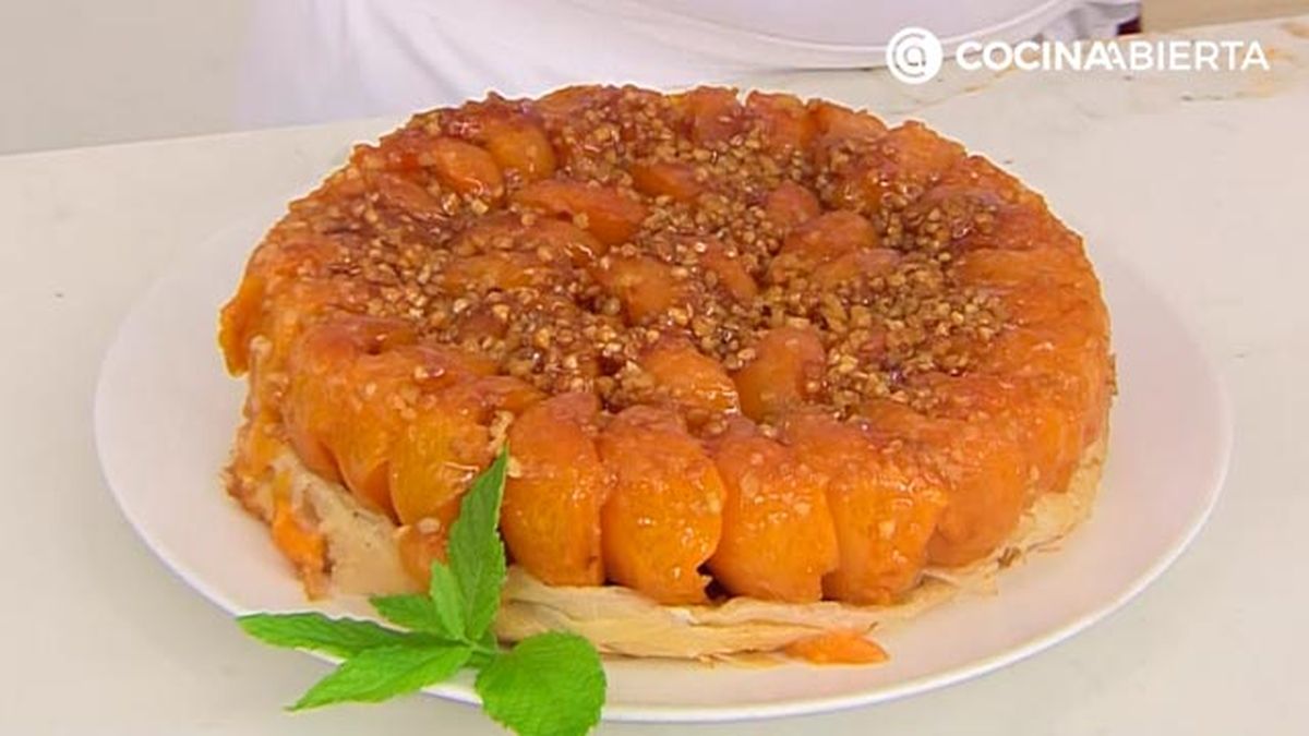 tarta tatin de albaricoques receta autentica eva arguinano karl7810321 paso7