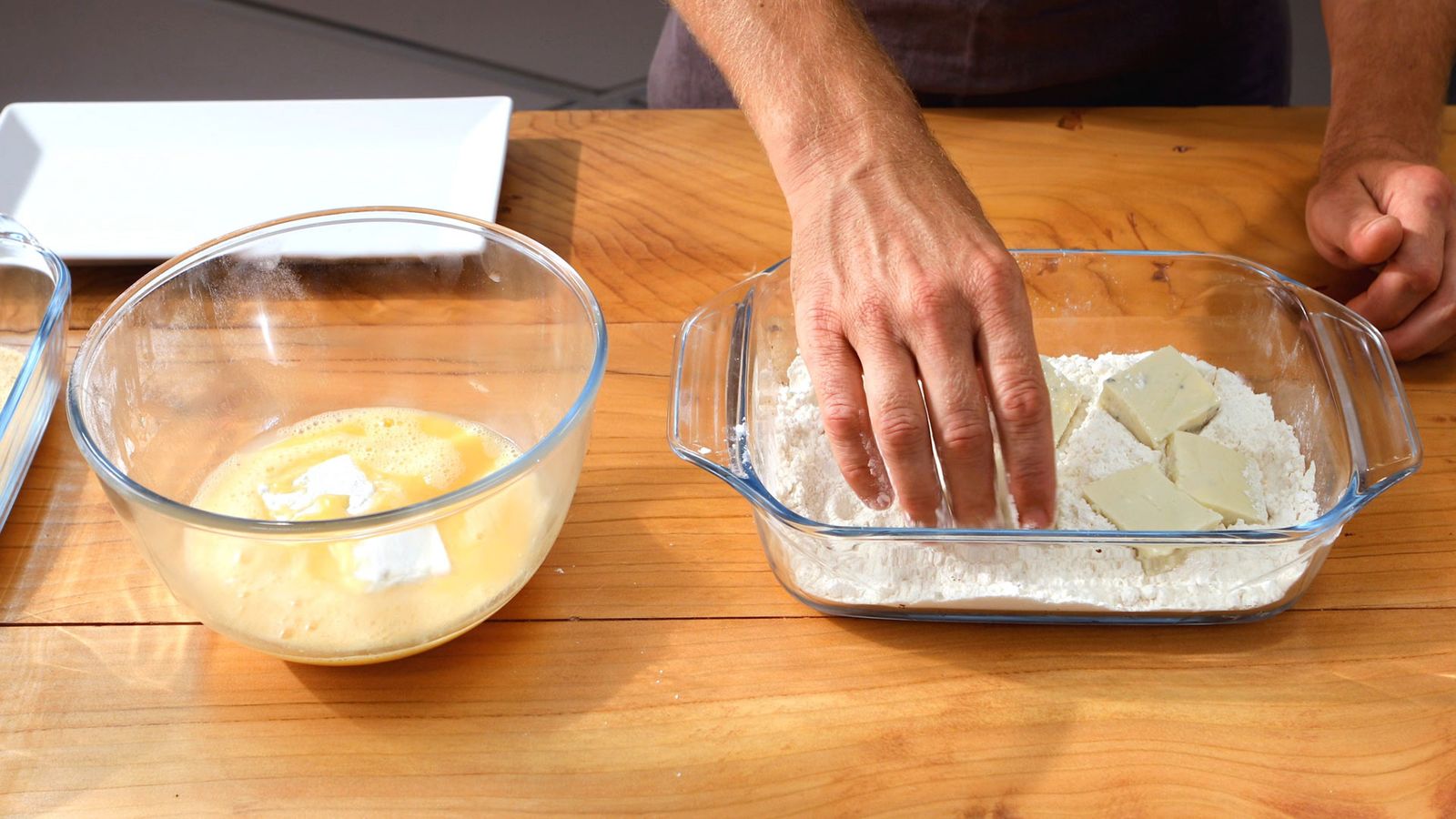 Croquetas líquidas de roquefort Paso 4 Croquetas líquidas de roquefort Paso 4
