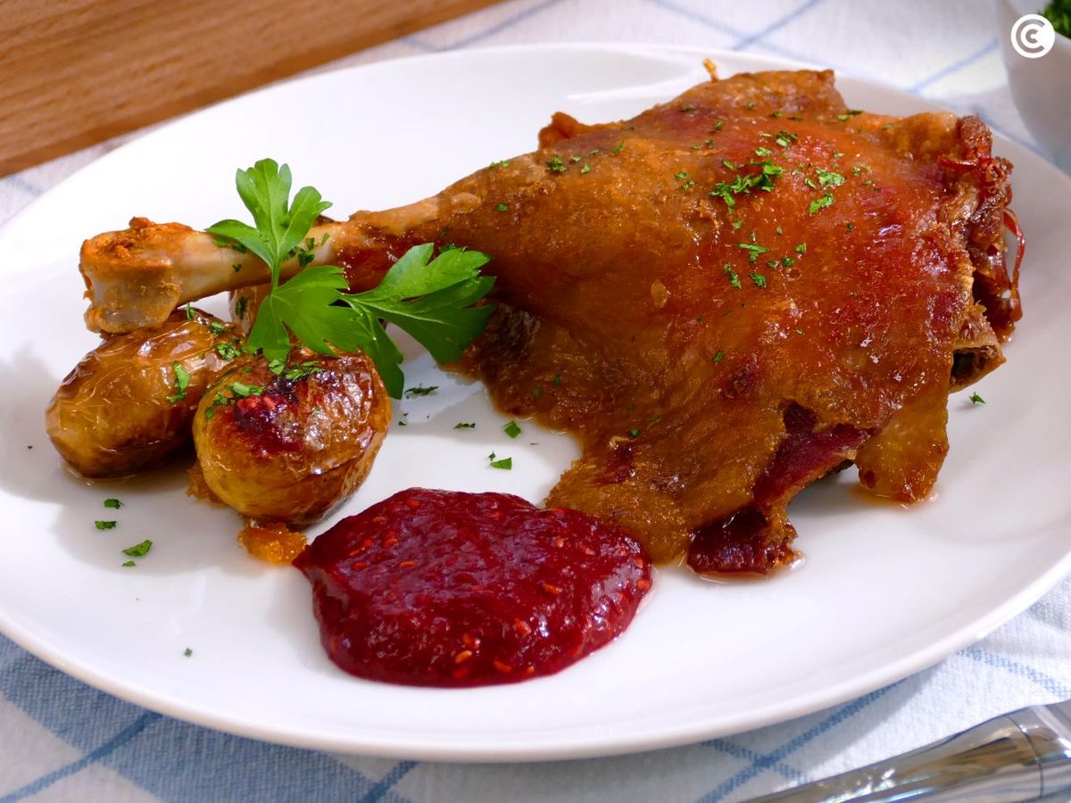 Salsa de frambuesa para carne
