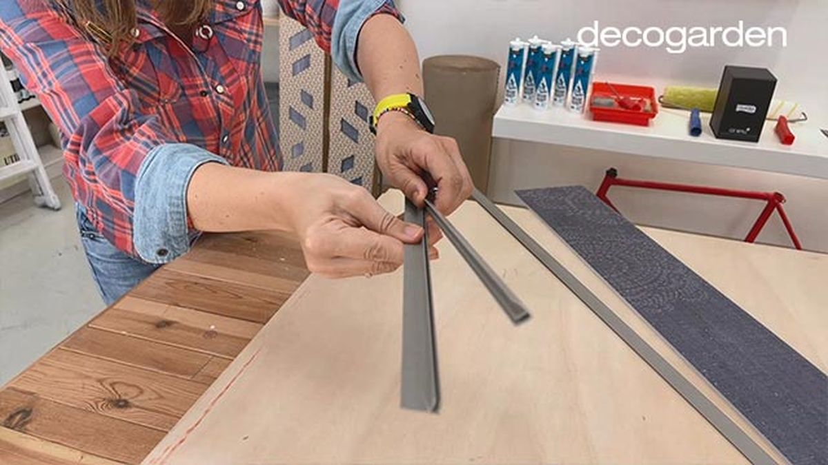 como hacer un cabecero con revestimiento grosfillex paso 3