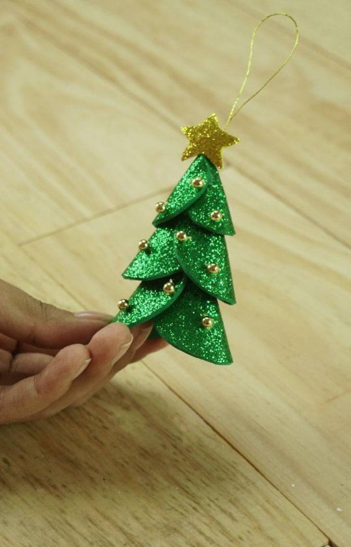 Árbol de Navidad de goma eva para colgar