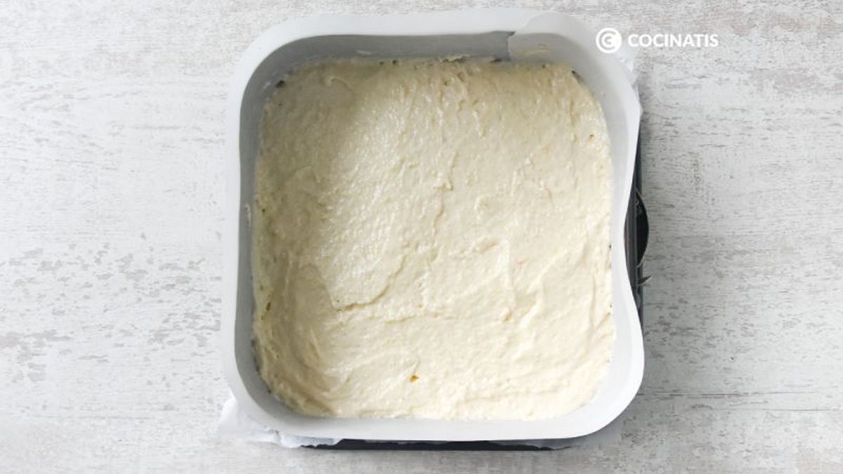 Primera capa de la receta pastel Biarritz